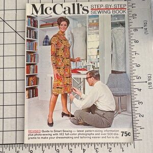 Vintage 1967 McCall’s Step-by-Step Sewing Book Dressmaking Guide Fashion